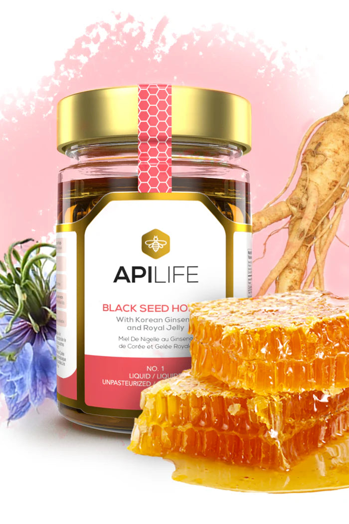 Black seed Honey with 
 Korean Ginseng and Royal Jelly