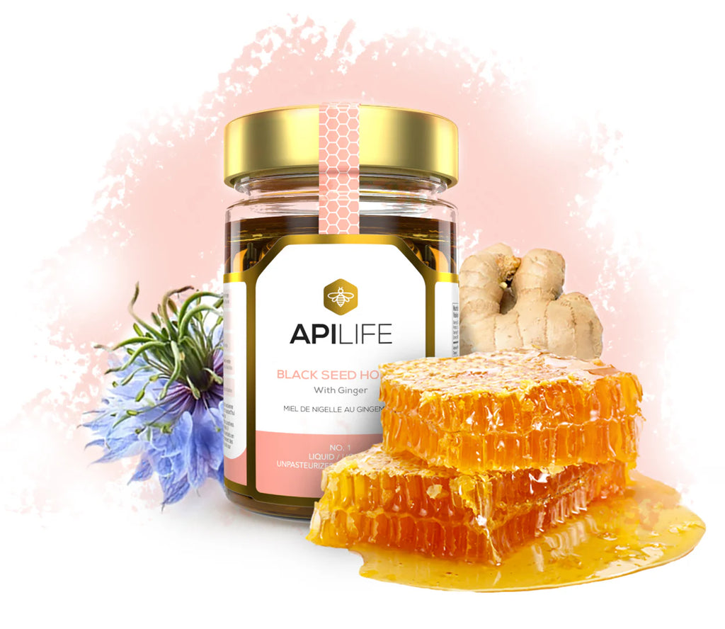 Apilfe Ginger Black Seed Honey - A Holistic Elixir for Body, Mind & Soul