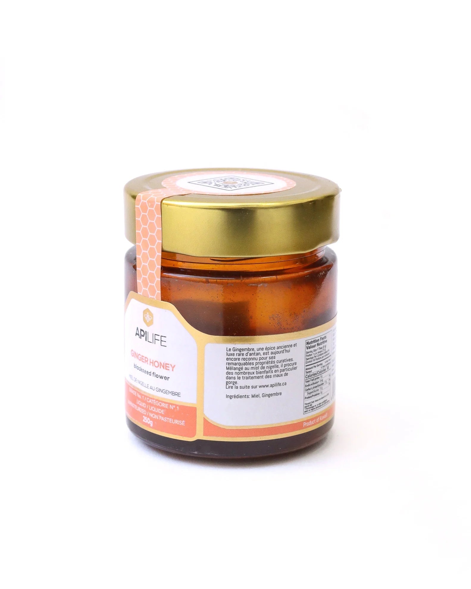 Apilfe Ginger Black Seed Honey - A Holistic Elixir for Body, Mind & Soul