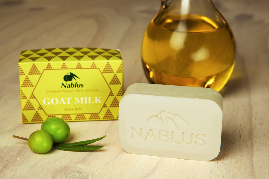 Nablus Natural Organic ECOCERT Certified Olive Oil Soap-Goat Milk (100 Gm)