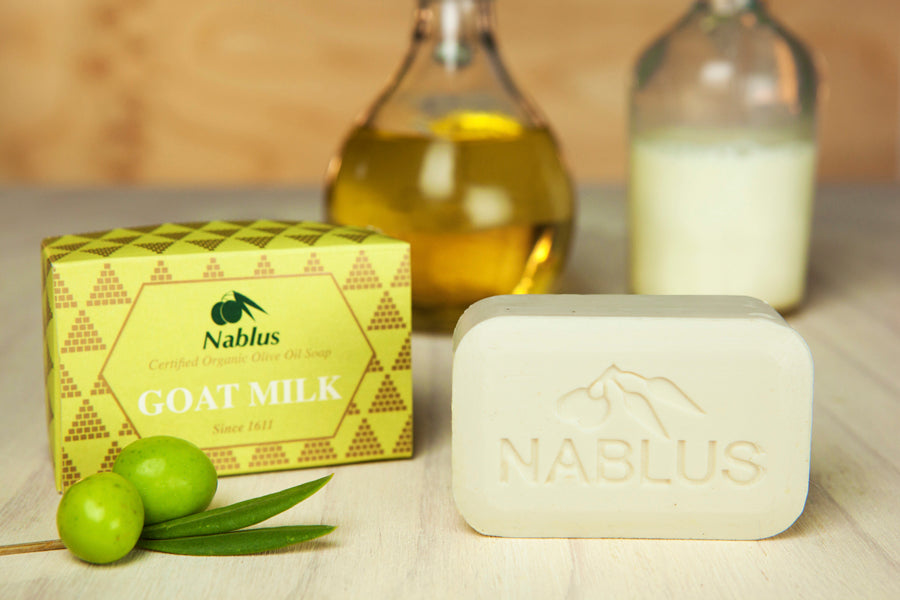 Nablus Natural Organic ECOCERT Certified Olive Oil Soap-Goat Milk (100 Gm)