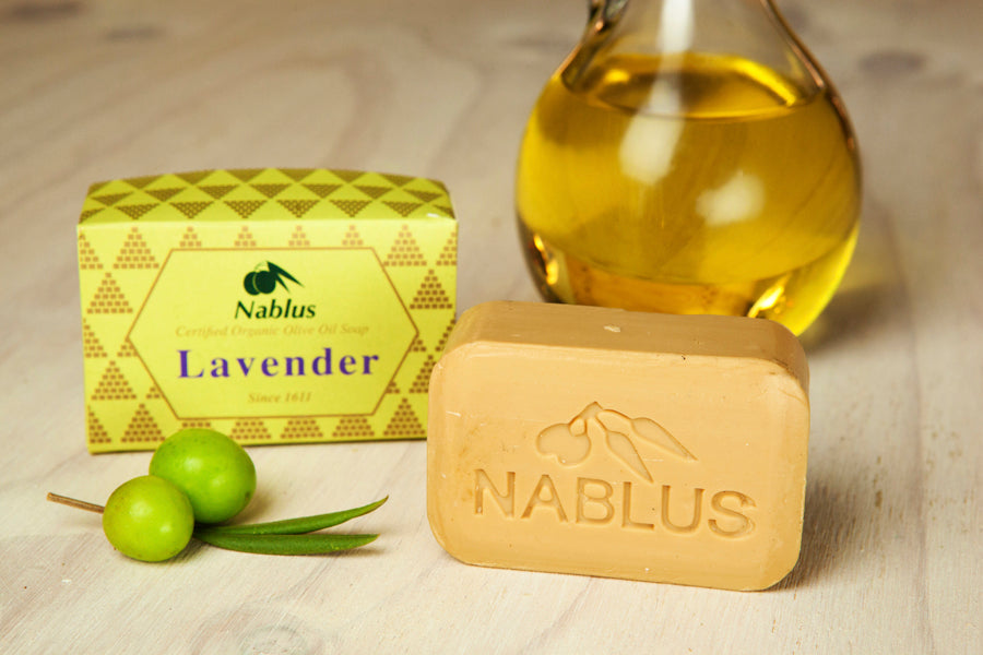 Nablus Natural Organic ECOCERT Certified Olive Oil Soap-Lavender (100 Gm)