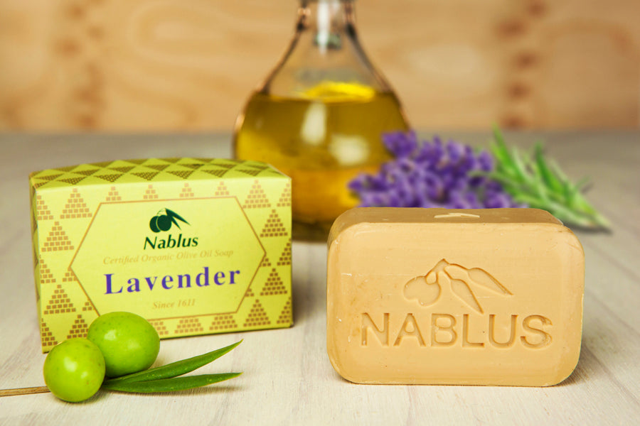 Nablus Natural Organic ECOCERT Certified Olive Oil Soap-Lavender (100 Gm)