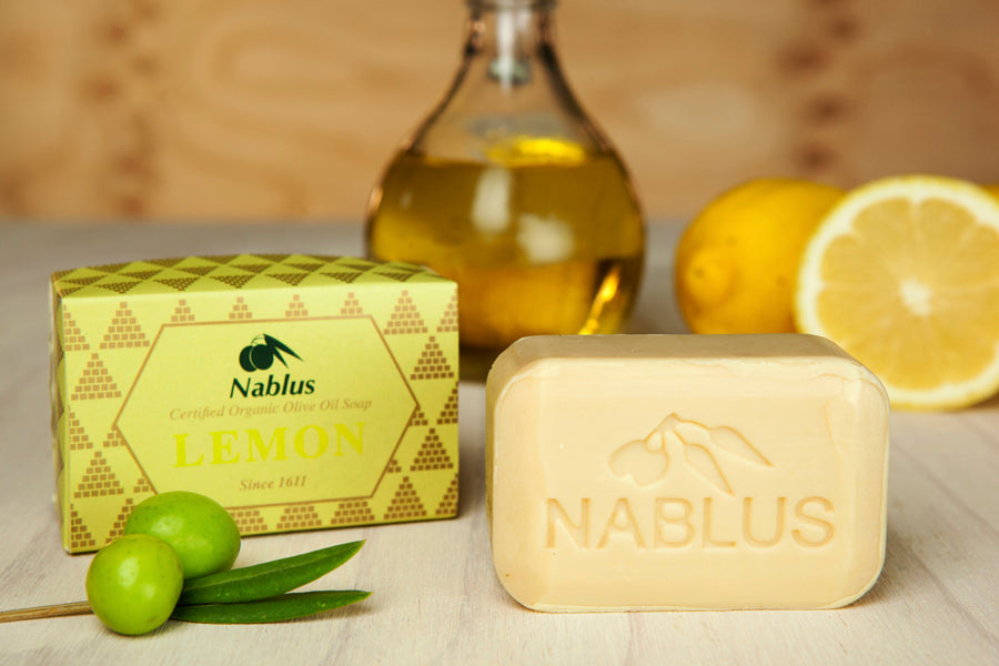 Nablus Natural Organic ECOCERT Certified Olive Oil Soap-Lemon (100 Gm)