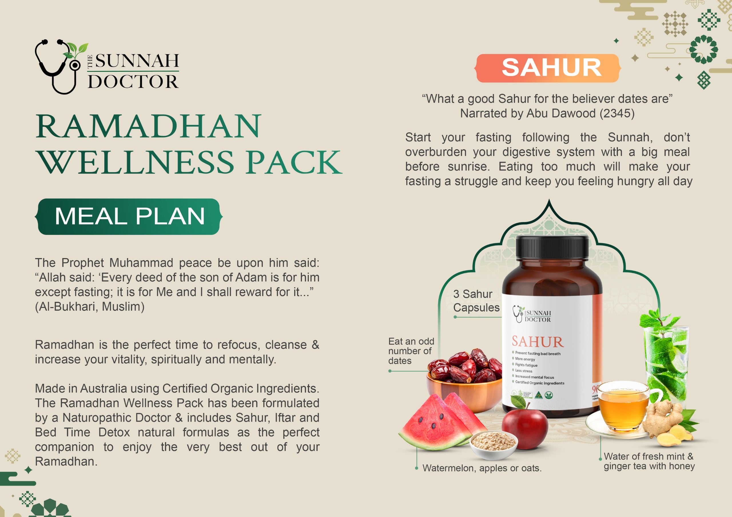 The Sunnah Doctor Ramadan Wellness Pack
